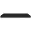Zyno Wall Shelf, 32 Inch, Matte Black MDF Body, Modern Design
