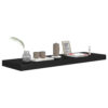 Zyno Wall Shelf, 32 Inch, Matte Black MDF Body, Modern Design
