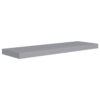 Zyno Wall Shelf, 32 Inch, Matte Gray MDF Body, Modern Design