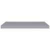 Zyno Wall Shelf Set of 2, Matte Gray MDF Body, Modern Design 32 Inch