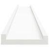 Yuli Wall Shelf Set of 2, Raised Ledge Design, Classic White 32 Inch