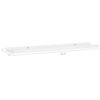 Yuli Wall Shelf Set of 2, Raised Ledge Design, Classic White 32 Inch