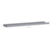 Yuli Wall Shelf Set of 2, Raised Ledge Design, Classic Gray 32 Inch