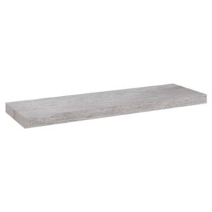 Zyno Wall Shelf, 32 Inch, Industrial Style Concrete Gray MDF