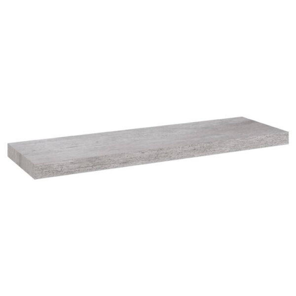 Zyno Wall Shelf, 32 Inch, Industrial Style Concrete Gray MDF