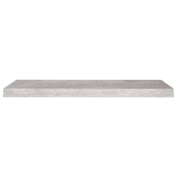 Zyno Wall Shelf, 32 Inch, Industrial Style Concrete Gray MDF
