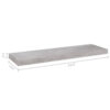 Zyno Wall Shelf, 32 Inch, Industrial Style Concrete Gray MDF