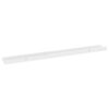 Yuli Wall Shelf Set of 2, Contemporary White, Raised Ledge Design 32 Inch
