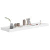 Zyno Floating Wall Shelf, 35 Inch, Glossy White MDF Body