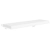 Zyno Floating Wall Shelf, 35 Inch, Glossy White MDF Body