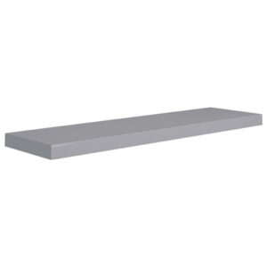 Zyno Floating Wall Shelf, 35 Inch, Matte Gray MDF Body