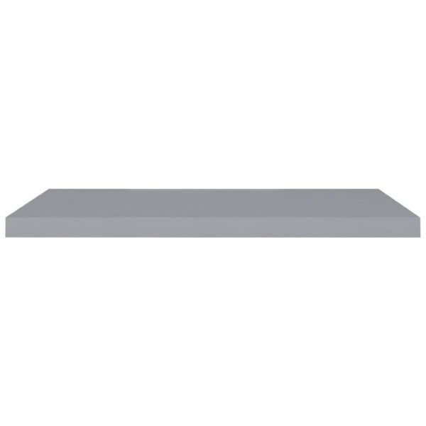 Zyno Floating Wall Shelf, 35 Inch, Matte Gray MDF Body