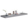 Zyno Floating Wall Shelf, 35 Inch, Matte Gray MDF Body