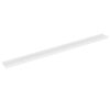 Novia Wall Shelf Set of 2, Sleek Modern White Frame, 45 Inch