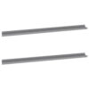 Novia Wall Shelf Set of 2, Sleek Modern Gray Frame, 45 Inch