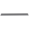 Novia Wall Shelf Set of 2, Sleek Modern Gray Frame, 45 Inch