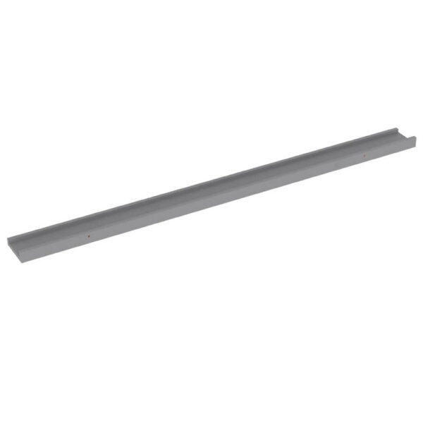 Novia Wall Shelf Set of 2, Sleek Modern Gray Frame, 45 Inch