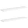 Gima Hanging Wall Shelf Set of 2, Honeycomb MDF, White, 47 Inch