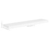 Gima Hanging Wall Shelf Set of 2, Honeycomb MDF, White, 47 Inch