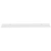 Yuli Modern Wall Shelf Set of 2, 39 Inch, White, Raised Ledge Design