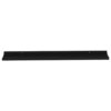 Yuli Modern Wall Shelf Set of 4, Raised Ledge Design, Black MDF 39 Inch
