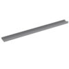 Yuli Modern Wall Shelf Set of 2, Raised Ledge Design, Gray MDF 39 Inch