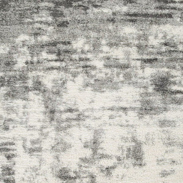 Pax 5 x 7 Modern Area Rug, Smoky Paint Design, Fabric, Medium, Cream, Gray