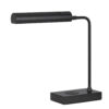 Dyna 18 Inch Integrated LED Desk Lamp, Wireless USB Port, Matte Black