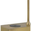 Dyna 18 Inch Integrated LED Desk Lamp, Wireless USB Port, Antique Brass