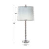 29 Inch Table Lamp, Set of 2, White Tapered Shade, Gold Leaf, Round Base