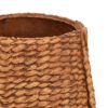Reno 15 Inch Planter, Rope Woven Design, White and Brown Finished Resin