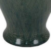 Caty 20 Inch Temple Jar, Finial Dome Lids, Classic, Ceramic, Green Finish