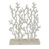 Spark 20 Inch Coral Table Top Decor, Coastal Design, Resin, Antique White