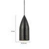 4 Inch Modern Pendant Light, Round Metal Shade, Oil Rubbed Black Bronze