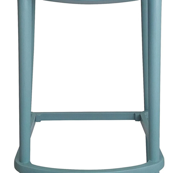 Celin 26 Inch Counter Stool Chair, Set of 4, Stackable, Mesh Back, Green