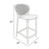 Celin 26 Inch Counter Stool Chair, Set of 4, Stackable, Mesh Back, Green
