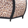 Wigi 12 Inch Accent Lamp, Purse, Cheetah Animal Print, Brown Black Faux Fur