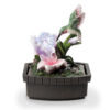 Eci 11 Inch Hummingbird Tabletop Fountain, Accent Crystal LED Light Ball