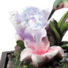 Eci 11 Inch Hummingbird Tabletop Fountain, Accent Crystal LED Light Ball