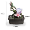 Eci 11 Inch Hummingbird Tabletop Fountain, Accent Crystal LED Light Ball