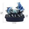 Eci 11 Inch Dolphin Tabletop Water Fountain, LED Light, Painted Multicolor