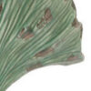 18 Inch Accent Vase, Intricate Kelp Design, Green Ceramic, Brown Accents