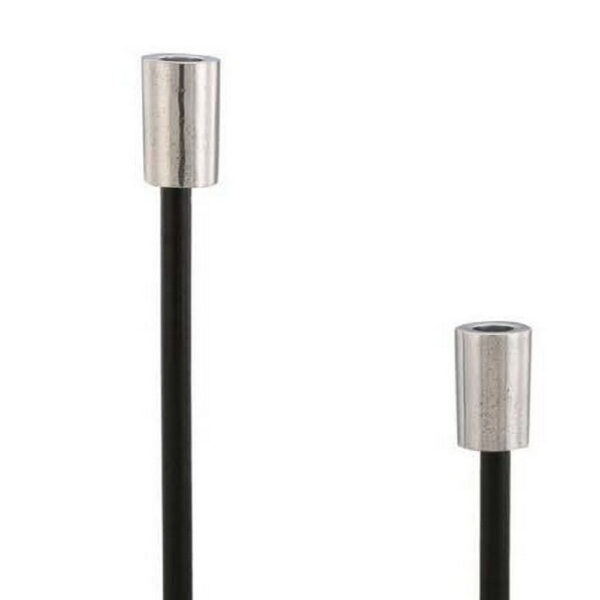 Ricco Tabletop Accent Decoration Set of 3, Black, Elegant Silver Metal