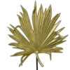 Menny 21 Inch Palm Leaf Resin Decorative Sculpture, Resin Gold Finish