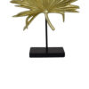 Menny 21 Inch Palm Leaf Resin Decorative Sculpture, Resin Gold Finish