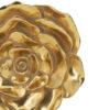 Dazzle 7, 8 Inch Rose Wall Accent, 3 Dimensional, Set of 2, Gold Resin