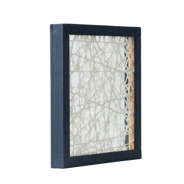 15 x 15 Modern Abstract Wall Art Decor, Blue White Canvas by Casagear Home