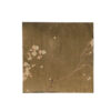 Tim 24 Inch Wall Art Set of 2, Divided Floral Design, Square, Gold, Brown