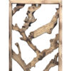 72 Inch 3 Panel Screen Divider, Rustic, Mulberry Branch Design, Brown