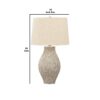 Drum Shade Table Lamp with Paper Composite Base, Beige